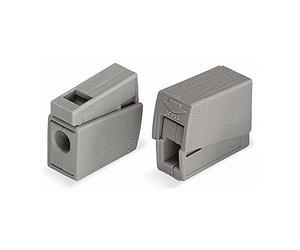 25x WAGO 224 - 101 - Lech Lamp with Clamp - SOCKET TERMINAL STRIP CONNECTOR Clamp - Clamp/Drückkl Emme - 2-Pack - Up to 10 - Grey