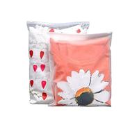 25X Zip Lock Clothes Bags seal, Travel Space Saver Storage Protect From Moisture & Dust, Resealable Large Plastic Luggage waterproof Pouch For Clothes, Towels Organising. LEO Design (35X45 cm Clear)