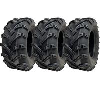 Parnells 25X10.00-12 Atv Quad Tyres 6Ply Wanda P377 E-Marked Road Legal 50J (Set Of 3)