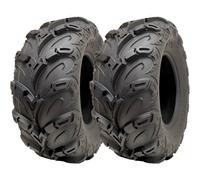 25x10.00-12 ATV Quad Tyres OBOR Mudsling E-Marked Road Legal 200kgs (Set of 2)