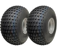 25x12.00-9 Knobby ATV Quad Tyres Wanda P318 Gator 4 Stud 100mm PCD (Set of 2)
