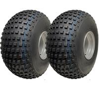 Journey 25X12.00-9 Knobby Atv Quad Tyres Wanda P318 Gator 4 Stud 4 Inch Pcd (Set Of 2)