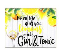 25x18cm Lemons Glass Worktop Saver Cutting Board Preparation