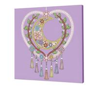 25x25cm DIY Pearl Diamond Art Painting Kit with Frame Gem Dot Picture Craft Kits for Adults Beginners Home Wall Decor Pearl Gem Paintings Picture Arts Craft