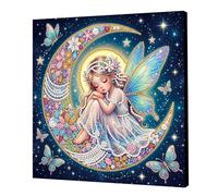 25x25cm DIY Pearl Diamond Art Painting Kit with Frame Gem Dot Picture Craft Kits for Adults Beginners Home Wall Decor Pearl Gem Paintings Picture Arts Craft