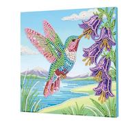 25x25cm DIY Pearl Diamond Art Painting Kit with Frame Gem Dot Picture Craft Kits for Adults Beginners Home Wall Decor Pearl Gem Paintings Picture Arts Craft