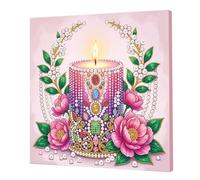 25x25cm DIY Pearl Diamond Art Painting Kit with Frame Gem Dot Picture Craft Kits for Adults Beginners Home Wall Decor Pearl Gem Paintings Picture Arts Craft