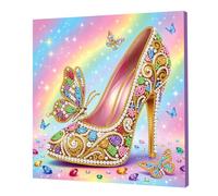 25x25cm DIY Pearl Diamond Art Painting Kit with Frame Gem Dot Picture Craft Kits for Adults Beginners Home Wall Decor Pearl Gem Paintings Picture Arts Craft