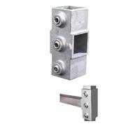 25X25mm Aluminum Alloy Joint Square Tube, 25x25 3ways B | 25X25mm Square Tube, Fixed Joint, Storage Rack Connector, Furniture Framing,