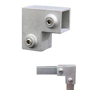 25X25mm Aluminum Alloy Joint Square Tube, 25x25 Elbow | 25X25mm Square Tube, Fixed Joint, Storage Rack Connector, Furniture Framing,