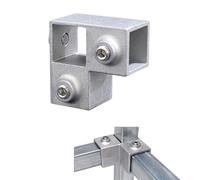 25X25mm Square Tube Aluminum Alloy Pipe Fittings Square Pipe Fixed Joint Storage Rack Connector Connector Accessories