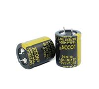 25x30mm 10pcs 450v 150uf black Audio Electrolytic Capacitor For Amplifier Low BIANMTSW