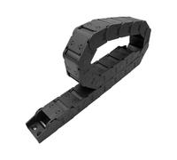 25x38mm 1 Meter Plastic Drag Chain Wire Carrier Cable Closed Open On Both Sides With End Connectors(R100)