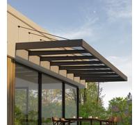 25x5 Palram Canopia Sophia XL 8000 Door Canopy Grey - Clear