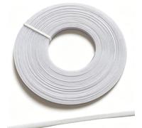 25Yard Boning for Sewing, Corset Boning 6mm Wide Polyester Sew-Through Bonings Easy to Support for Wedding Dresses Bridal Gowns Sculptural Garments Hand Sewn Machine Sewn (White)