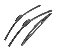 26" + 16"+ 14" For Peugeot 206 Hatchback 2001-2006 Front Rear Wiper Blades Windshield Windscreen Window Cutter(2x Front 1x Rear)