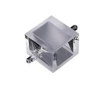 26 * 19 * 25mm Quartz Flow-Through Cuvette, Fused-in-One High-Precision Optical Path 22mm Laboratory Ware