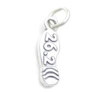 26.2 Mile Marathon Shoe sterling silver charm .925 x 1 Marathons charms