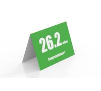 26.2 miles Congratulations Marathon Running Greetings Card green/white 125mm x 178mm Including Envelope PT615