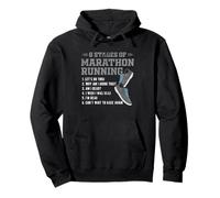 26.2 Miles I First Marathon I 6 Stages of Marathon Running Pullover Hoodie