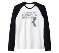 26.2 Miles I First Marathon I 6 Stages of Marathon Running Raglan Baseball Tee