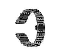 26 22 20mm Quick Release Metal Stainless Steel Strap Fit For Garmin Fenix8 7S 7x 7 6S 6X 6 Pro 5X 5 5S 935 945 Enduro Gen2(Black,26mm)
