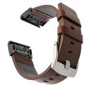 26 22MM Leather Quick Release Watchband Strap For Garmin Fenix 7X 7 6 6X Pro 5 5X Plus 3 HR Watch Easyfit Wrist Band Bracelet