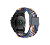 26 22mm Quick Release Nylon Braided Watch Strap Fit For Garmin Fenix 7X 7 6X 6 Pro 5X 5 3HR/Forerunner 955(Starry flower color,22mm Width)