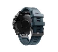 26 22mm Quick Release Silicone Strap Fit For Garmin Instinct 2X Fenix8 6X 6 Pro 5X 5 Plus 7X 7 935 945 Bracelet(A-Rock blue,22mm width)