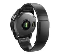 26/22mm Quick Release Titanium metal WatchBand Fit for Garmin Fenix 8 43/6/6XPro/7/7X/5X/5XPlus(Black 03,22mm)
