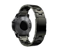 26/22mm Quick Release Titanium metal WatchBand Fit for Garmin Fenix 8 43/6/6XPro/7/7X/5X/5XPlus(Titanium gray 02,26mm)