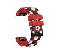 26 22mm Quickfit Watchband Straps Fit For Garmin Fenix 7 7X 6 6X Pro 5X 5Plus Epix Gen 2 Instinct 2 955 965 Watch Silicone Wristband(Red,26mm)