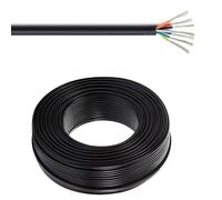 26/24/22/20/18 Gauge Flexible Control Wire 25FT-160FT 7 Core PVC Cable, UL2464 Tinned Copper, UL Certified For Electronics, Automation(25ft,18AWG-7c)