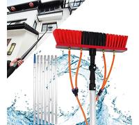 26.24FT Extendable Window Cleaning Pole Kit - Professional High Reach Water Fed Cleaner for Outdoor Roof Solar Panel & Window Washing Supplies