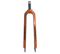 26/27.5/29" 3K T800 MTB Mountain Bike Fork Super Light 1-1/8" Fixed Disc Brake Full Carbon Threadless Straight Tube Front Fork 28.6mm Green,26in(Orange,26in)