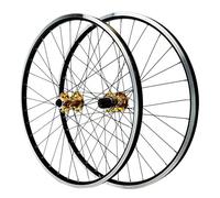 26/27.5/29 Inch MTB Mountain Bike Front And Rear Wheels Set with Double Six-Hole Disc, Aluminium 2 Spokes (Front+Rear)