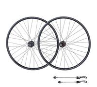 26"/27.5"/29" Mountain Bike Wheelset Aluminum Alloy Mountain Bike Sealed Bearings Hub QR 9mm Disc Brake Bike Wheel Set 32 Hole 8-11 Speed(Black_29")