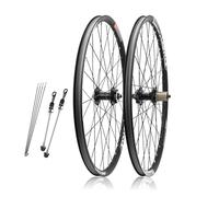 26"/27.5"/29" Mountain Bike Wheelset Quick Release Front Rear Wheels Double Layer Aluminum Alloy Rims Disc Brake 32H Hubs For 7/8/9/10/11Speed(Wheelset,29inch)