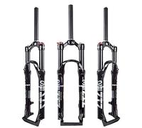 ZTZ【UK STOCK Mountain Front Fork 26 Inch 27.5 Inch 29 Inch Double Air Chamber Fork Bicycle Shock Absorber Front Fork Air Fork 26 inch Black Inner tube