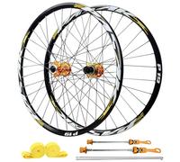 26"/27.5"/29" MTBs Wheelset, Disc Brake 32H Aluminum Alloy Rims & HG Hubs Front Wheel 100x9mm / 135x10mm Rear Wheels Compatible 7-12 Speed and 1.25~2.25" Tire