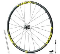 26/27.5/29in Mountain Bikes Front Wheel Disc Brake Rear Wheel Quick Release 24H Hubs Support 8/9/10/11/12 Speed Cassette(Black-gold,29''Front)