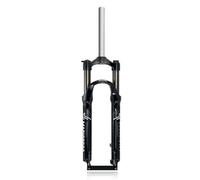 26 27.5 29inch Mountain Bike Suspension Fork 1-1/8" Straight Spring Fork Travel 100mm Disc Brake Mechanical Front Fork 9 * 100mm Quick Release Bike Fork Manual(Black Gray,26")