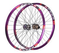 26 27.5 29inch Mountain Bike Wheelset Quick Release Front Rear Wheels Disc Brake 32H 120Clicks Hubs For 8/9/10/11/12 Speed Cassette(Colorful,29'')