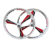 26" 27.5" Mountain Bike Mag Magnesium Wheelset 3-Spoke Set Rim Wheelset Front Rear Wheels 100x135mm For 6-9 Speed Disc Brake