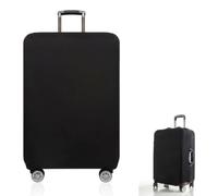 26-28 Inch Black Elastic Suitcase Cover Travel luggage Case Protector | Washable Luggage Covers Dustproof Baggage Water Resistant Stretchable Large Reusable for Trolley Wheeled Suitcases Travel