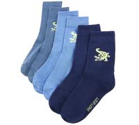 (26-29) Kids' Socks Children Cotton Socks Toddler School Socks 5 Pairs Crocodile Print