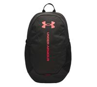 Under Armour Unisex Hustle Lite Backpack, Durable Outdoor Backpack With Water-Repellent Design, Essential Gym Bag with Reinforced Bottom Panel,Black / / Racer Red,OSFM