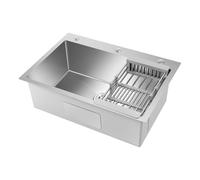 26.8" x 17.7" Stainless Steel Kitchen Sink for Small Apartment & Bar, Undermount Single Basin Sink, Durable Commercial Grade Kitchen Bar Sink