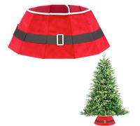 26.8inch Christmas Tree Skirt Foldable Santa Xmas Tree Stand Base Cover Collar Trunk Basket Ring for Tree Decorations