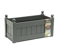26'' AFK Classic Painted Trough Garden Planter Charcoal Paint with Plastic Liner